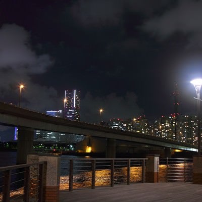 横浜コットンハーバー地区からの夜景の写真