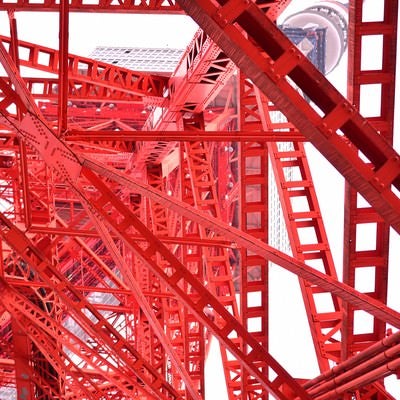 赤い鉄塔（東京タワー）の写真