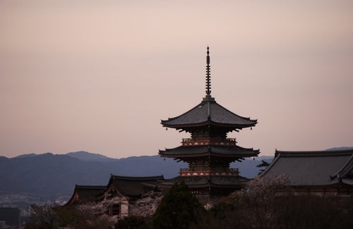京の街を眺めるの写真
