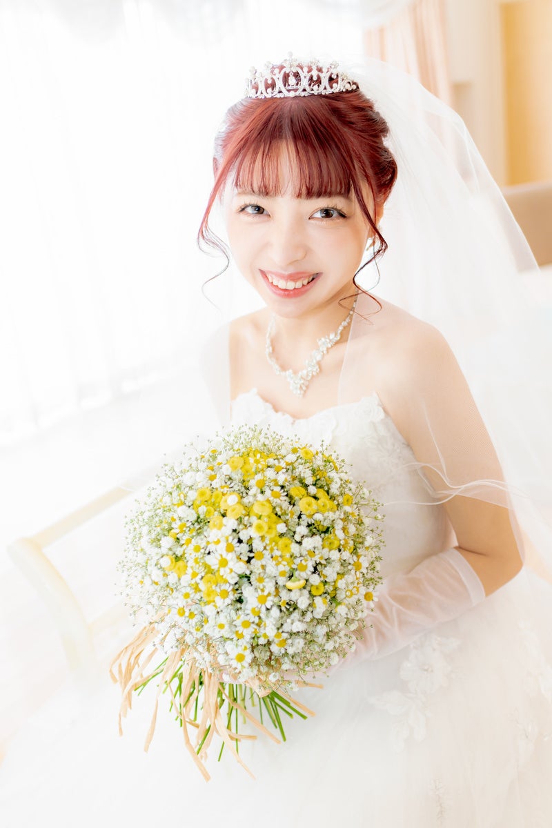 「笑顔の花嫁」の写真［モデル：高尾実生］