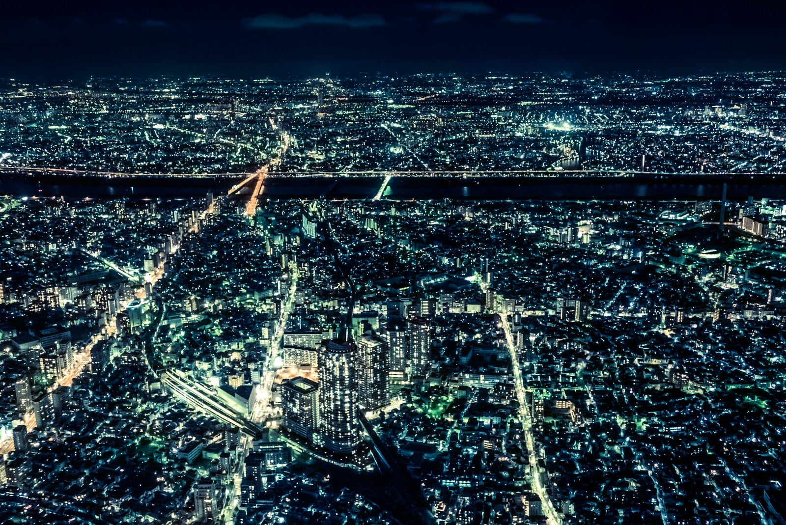 「大都会、東京の夜景」の写真