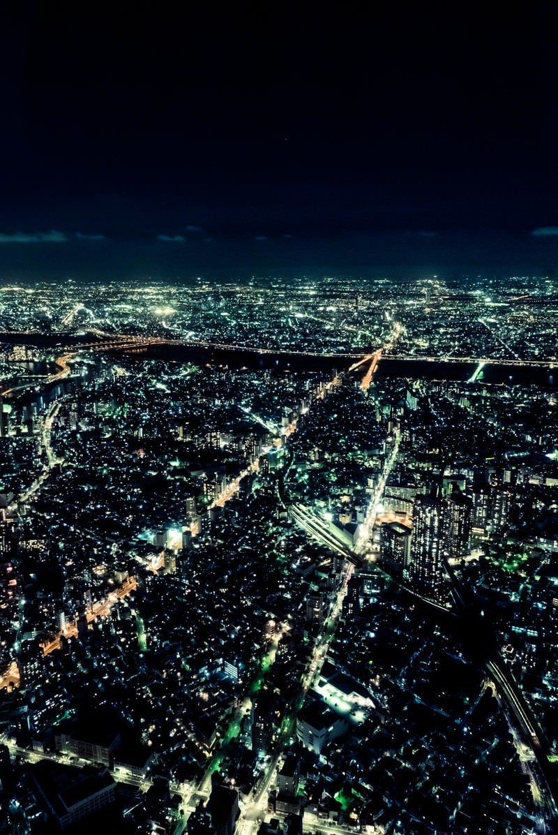 「都会の静脈（夜景）」の写真