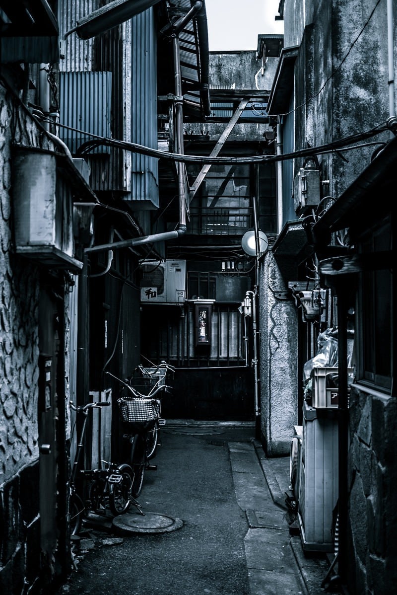 「昭和感のある街並み」の写真