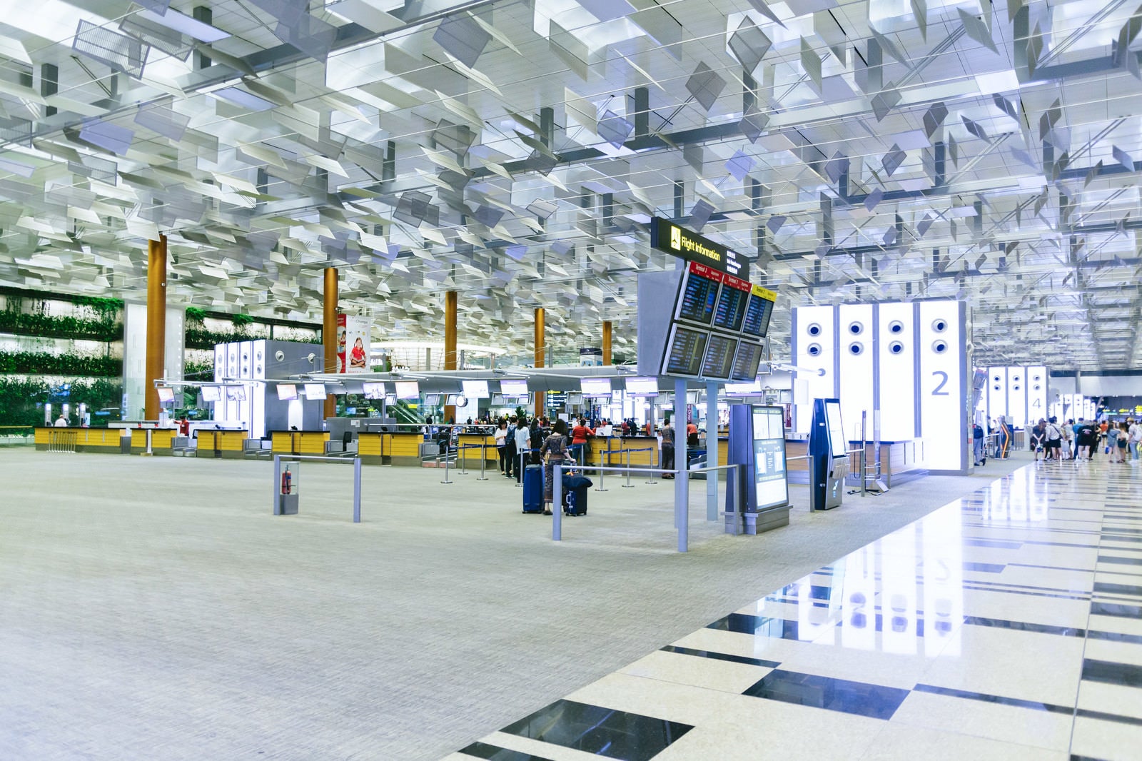 「シンガポールの空港（チャンギ空港）」の写真