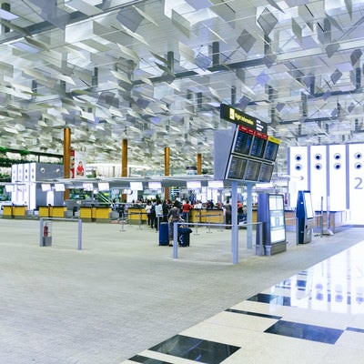 シンガポールの空港（チャンギ空港）の写真