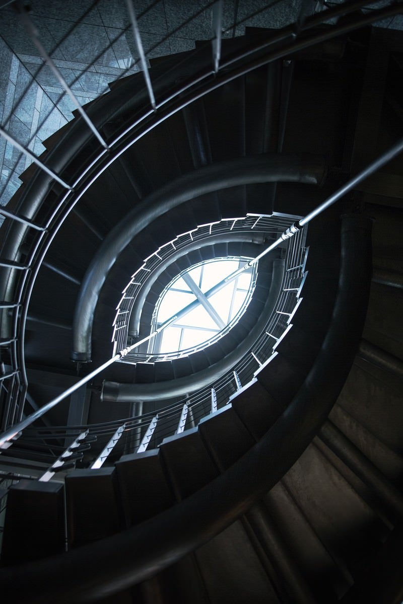 「ぐるぐる螺旋階段」の写真
