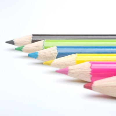 カラフル色鉛筆の写真