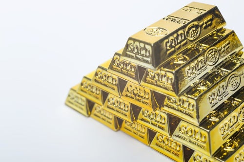 ピラミッドの金塊の写真