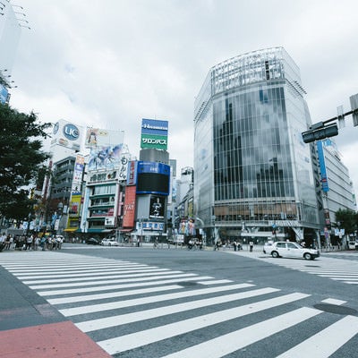 渋谷スクランブル交差点の写真