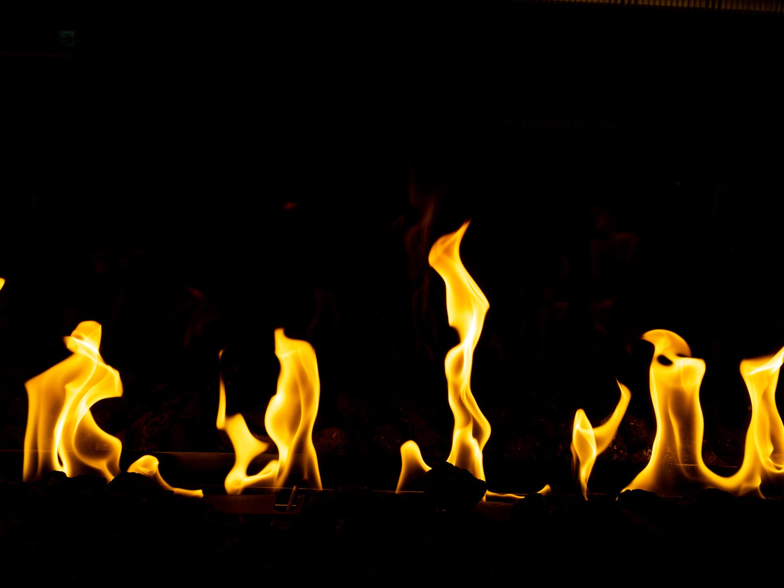 「暖炉の中の炎」の写真