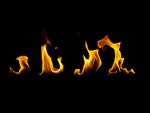 燃える炎（ファイア）の写真