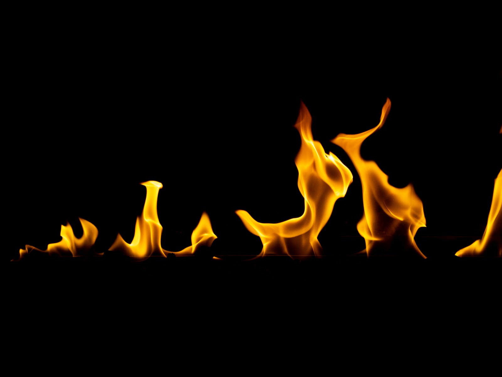 「炎がメラメラと揺れる」の写真