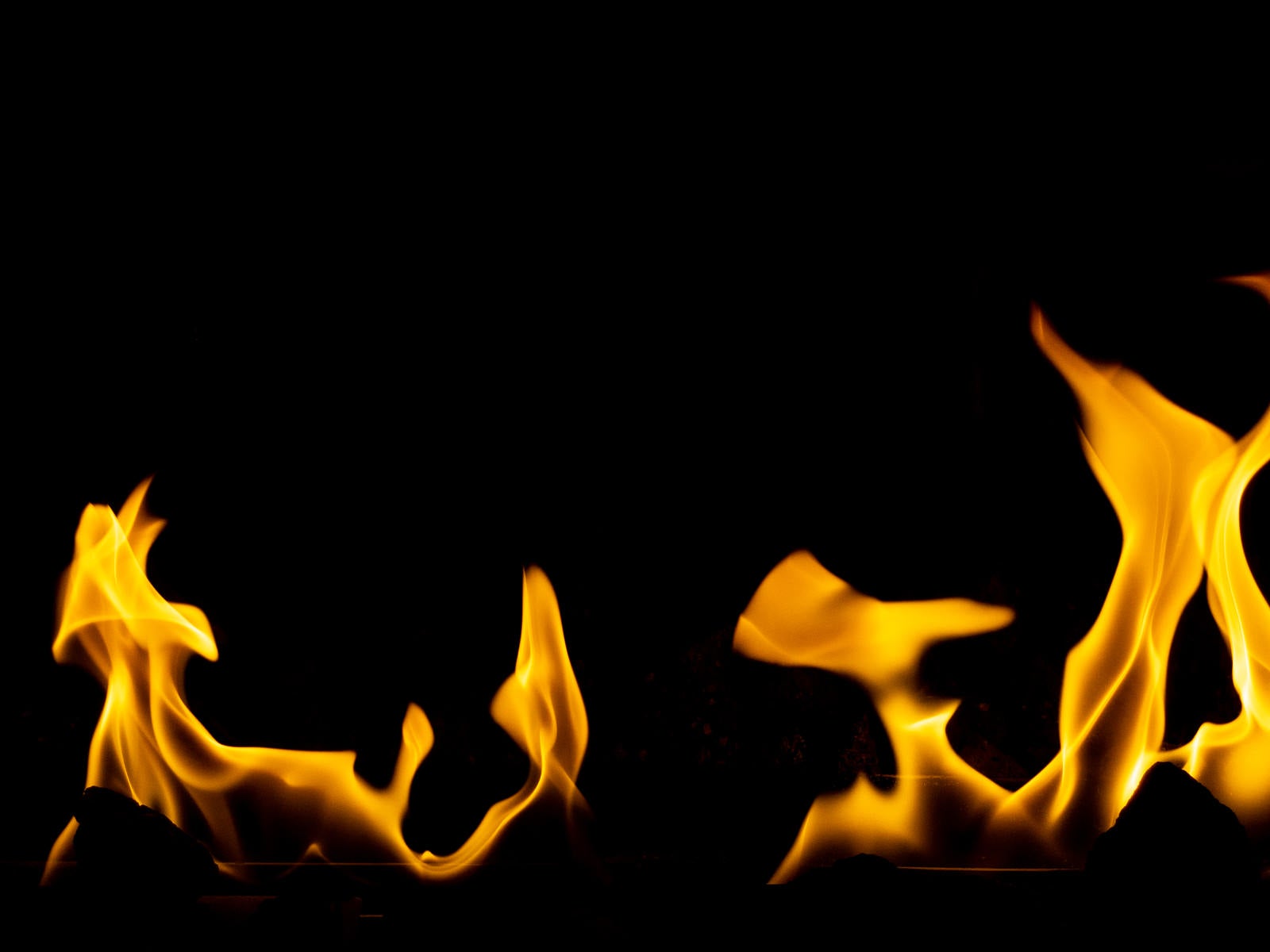 「火が燃えさかる」の写真