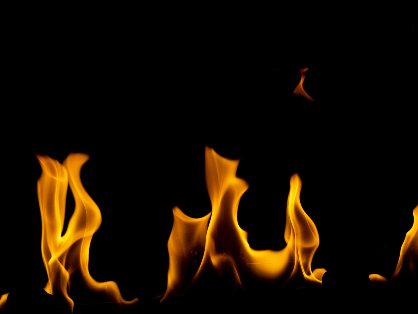 「画面下の炎」の写真