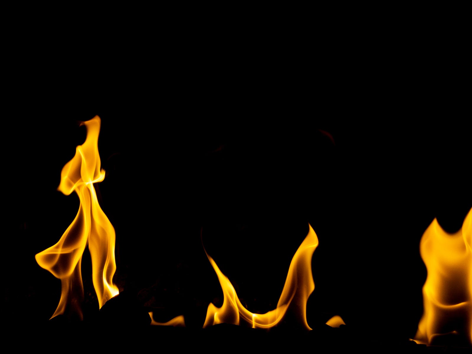 「燃える炎（ほのお）」の写真