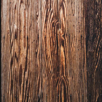 木目のある板壁の継ぎ目（テクスチャー）の写真