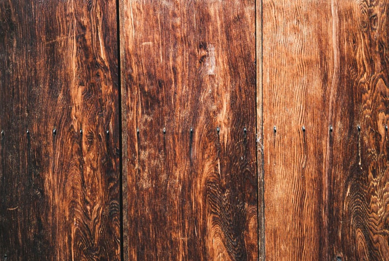 色褪せた木目の板（テクスチャー）の写真