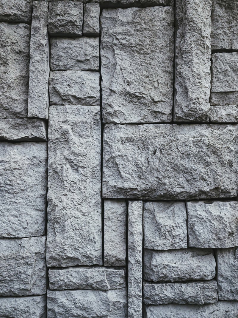「石積み調タイル壁（テクスチャー）」の写真