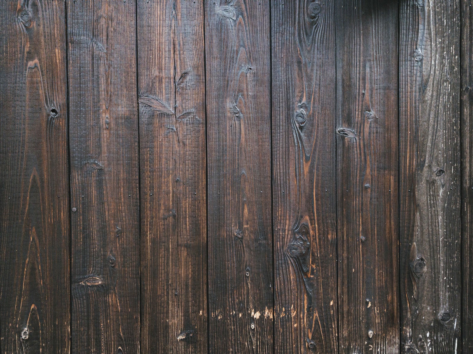 「焼杉板で作られた塀（テクスチャー）」の写真