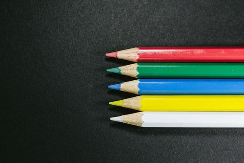 世界に5つだけの色鉛筆の写真