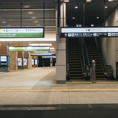 JR新宿駅とバスタ新宿入口の写真