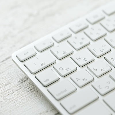 Macのキーボードの写真