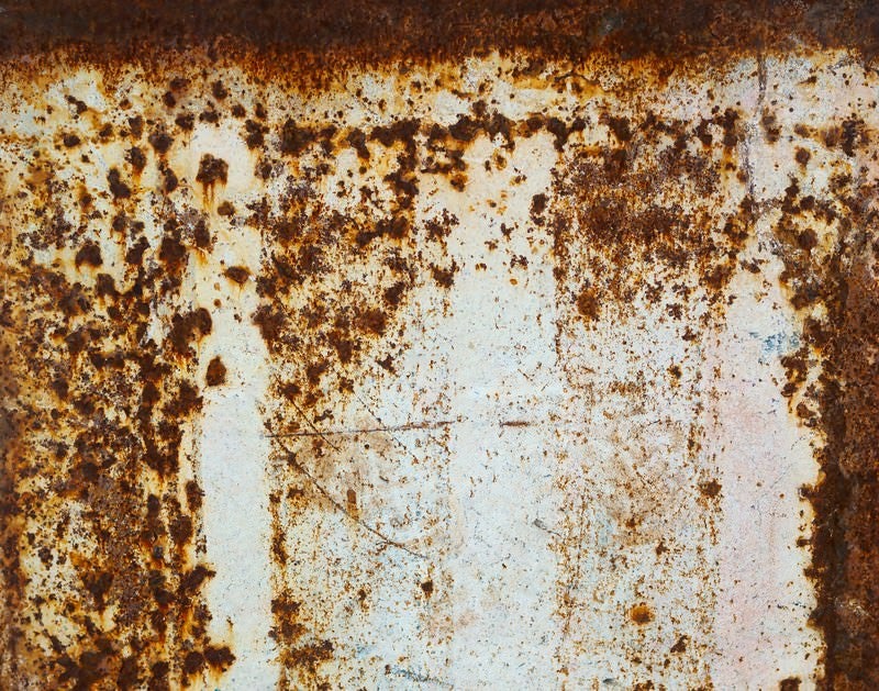 錆びた壁のテクスチャーの写真