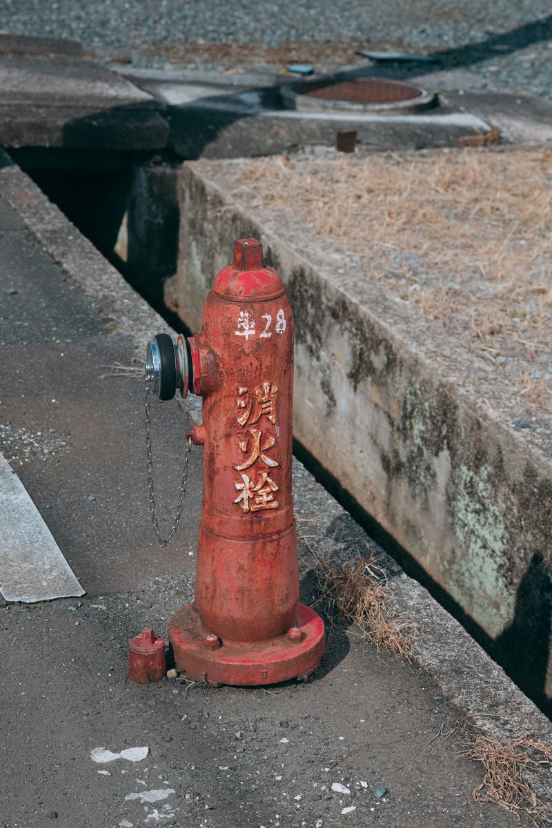 「小高の街に設置されてあった消火栓」の写真