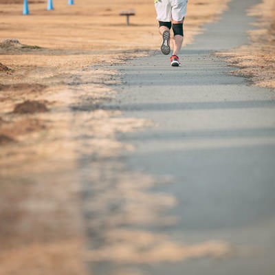 天神岬スポーツ公園でジョギングの写真