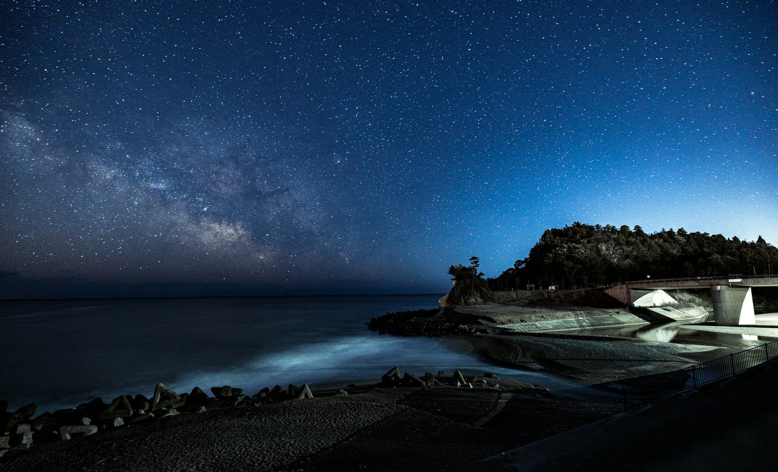 「ひろの防災緑地からの星空夜景」の写真