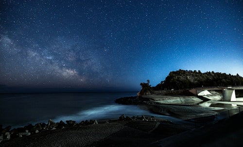 ひろの防災緑地からの星空夜景の写真