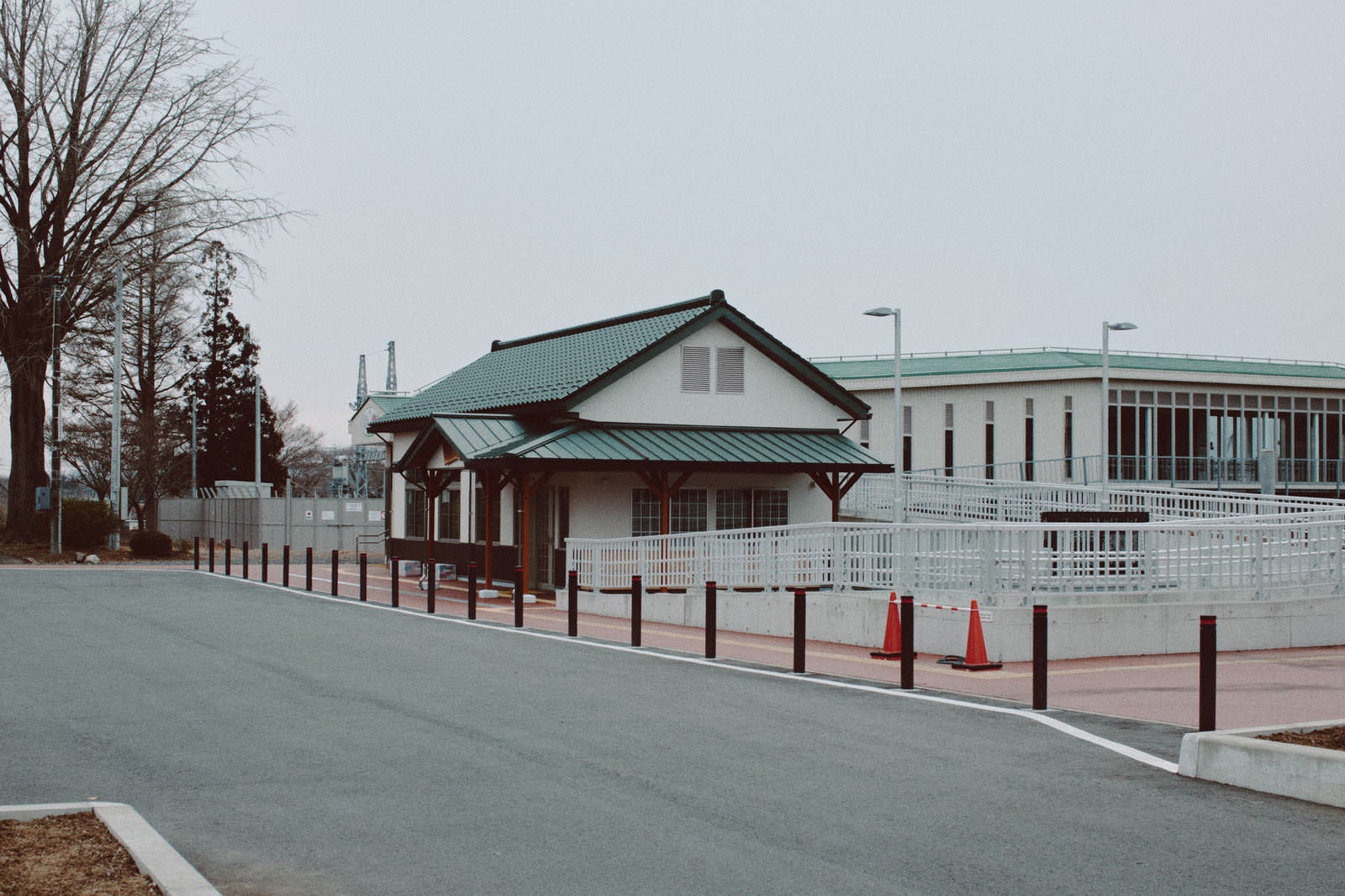 「福島県双葉郡の夜ノ森駅」の写真