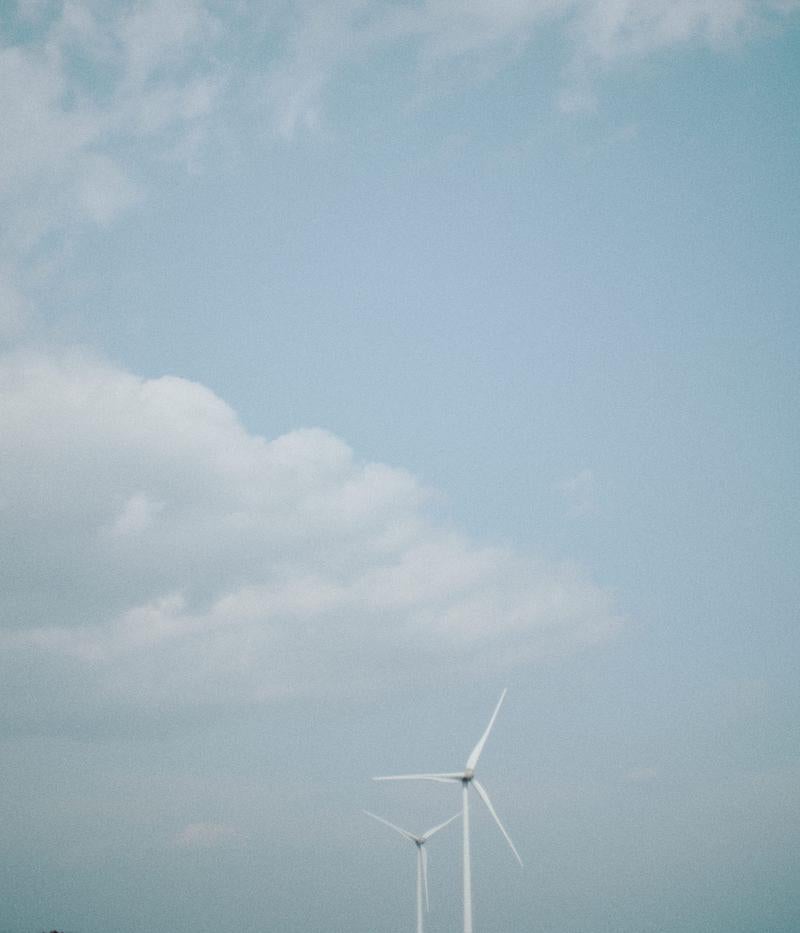 南相馬の風力発電の写真
