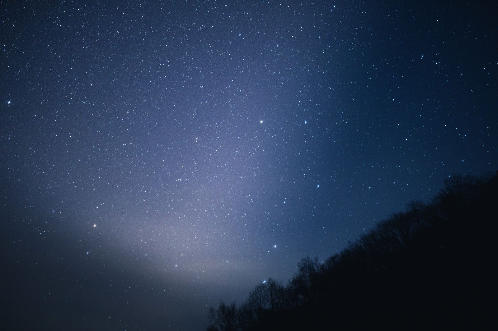 「星がキレイな北アルプスの夜空」の写真