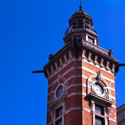 横浜開港記念館の時計塔の写真