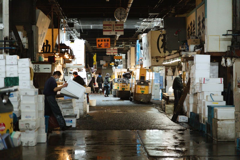 築地市場内の水産部の無料写真素材 - ID.17333｜ぱくたそ