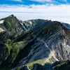 白馬鑓から見る白馬杓子岳と白馬岳のカテゴリ