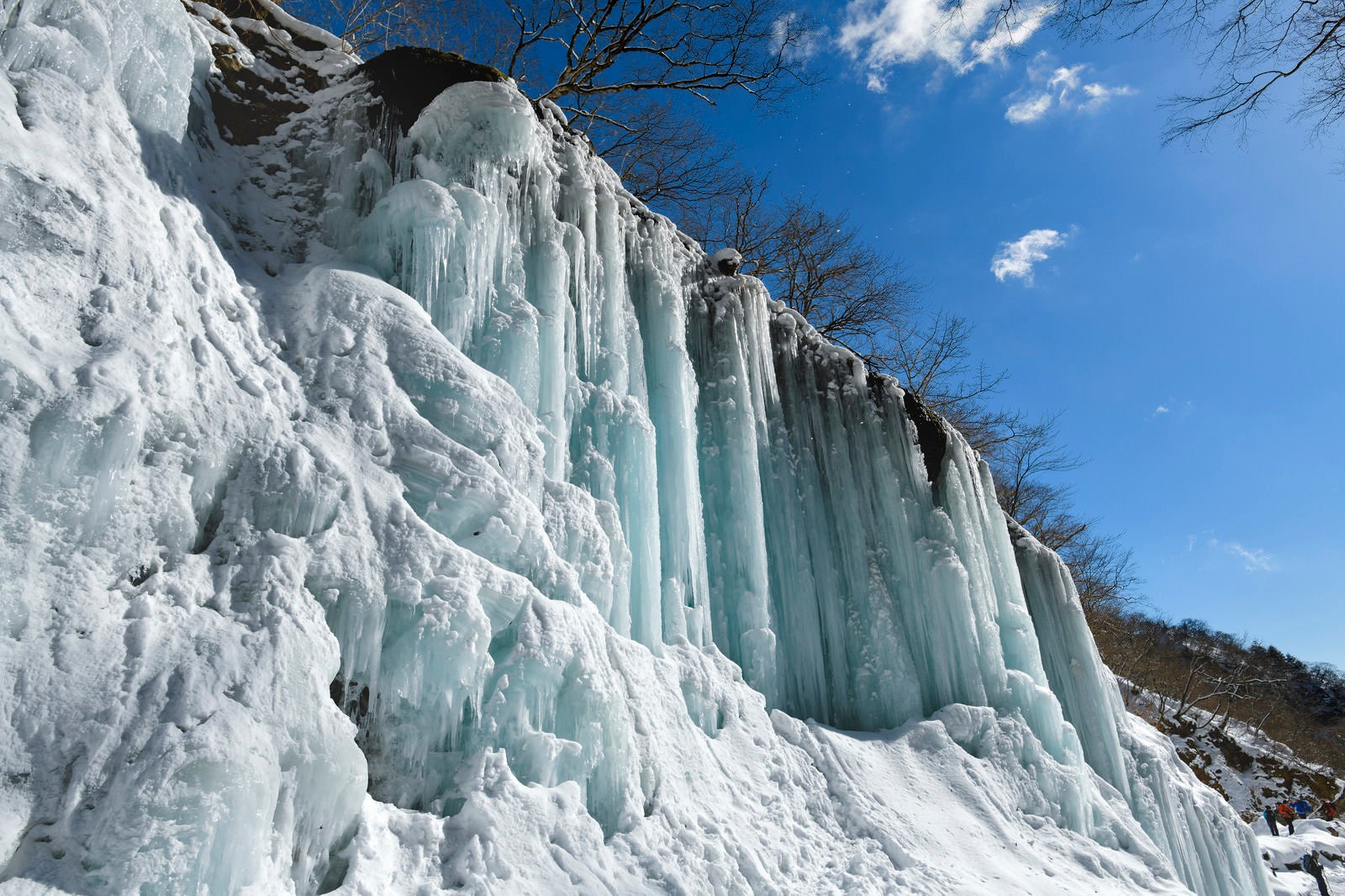 「雲竜渓谷の氷柱」の写真