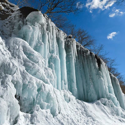 雲竜渓谷の氷柱の写真