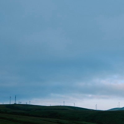 宗谷丘陵の風車たちの写真