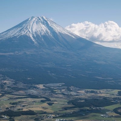 毛無山から見る富士山の写真