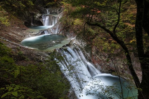 西沢渓谷七つ釜五段の滝の写真