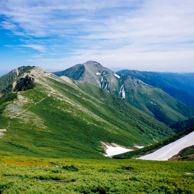 表銀座登山道常念岳方面の写真