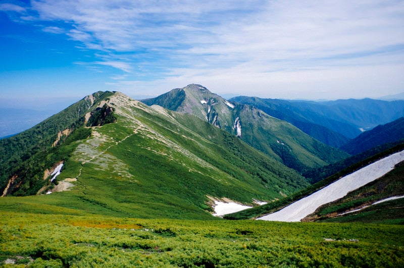表銀座登山道常念岳方面の写真