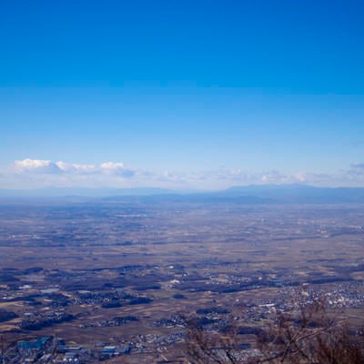 筑波山から見る赤城山方面の景色の写真