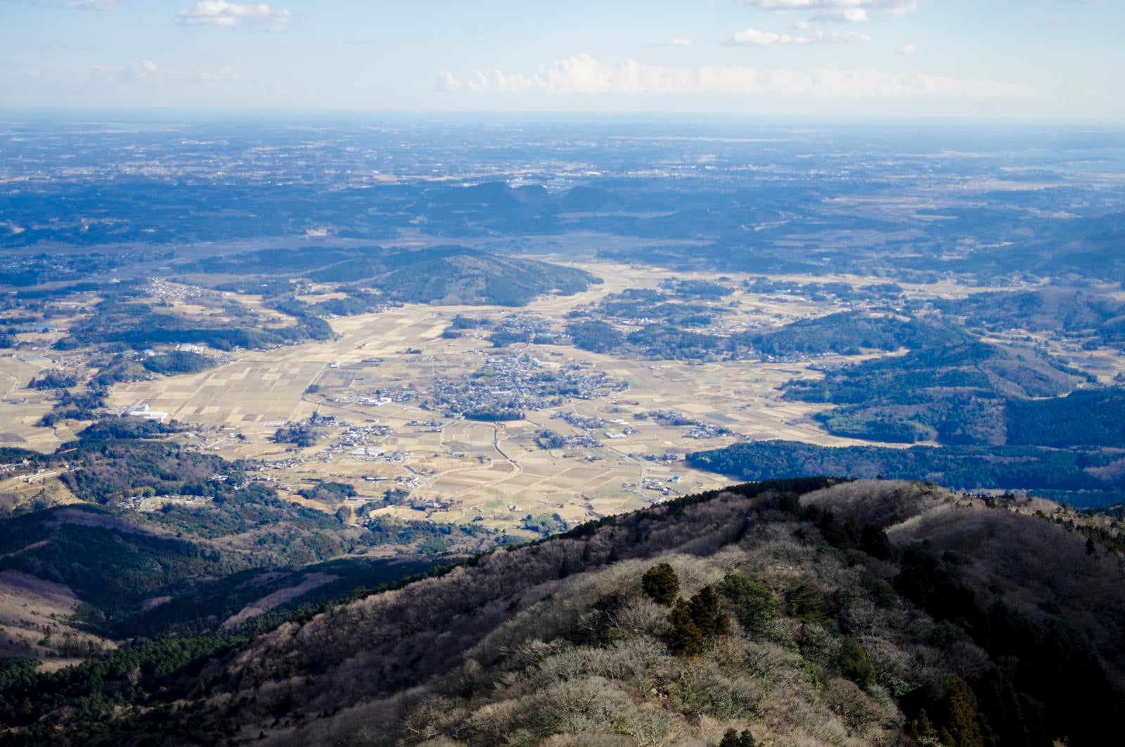 「筑波山から見る麓の景色」の写真