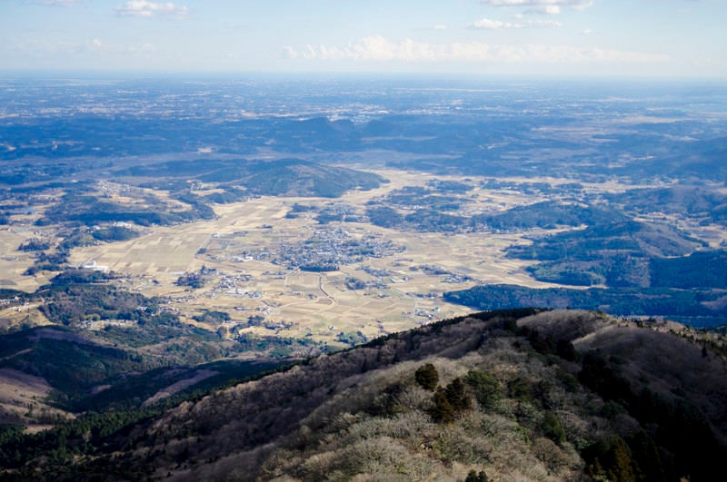 筑波山から見る麓の景色の写真