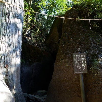 筑波山各地にある縁起物の岩の写真