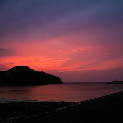 日本最西端の夕焼け（与那国島）の写真