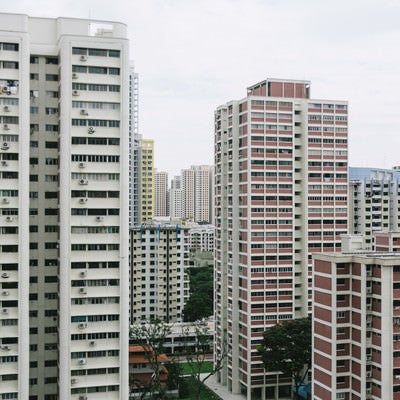 シンガポールの高層マンションの写真